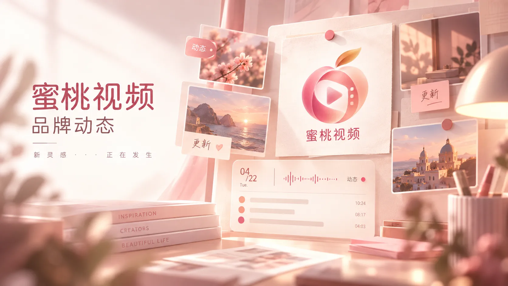 周末街区散步画面